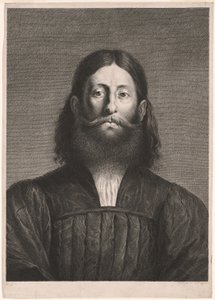 Portrait of a Bearded Man (so-called portrait of Giorgione), from Cabinet Reynst by Cornelis van Dalen II
