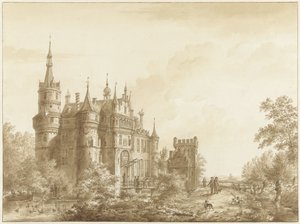 The Castle of Wijk bij Duurstede (?) by Cornelis van Hardenbergh