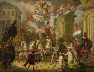 Allegory of the Triumphal Procession of the Prince of Orange by Cornelis van II Cuylenburgh