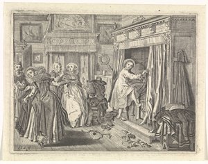 Bedroom Scene by Cornelis van Kittensteyn