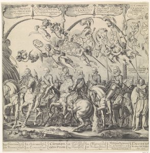Triumphal Procession of William of Orange, Right Panel by Cornelis van Kittensteyn