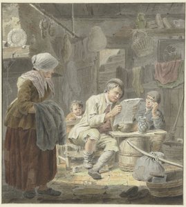 The Newspaper Reader by Cornelis van Noorde