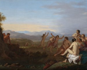 Satyrs Spying on Nymphs