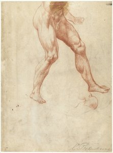 Study of the Lower Body of a Walking Male Nude