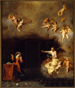 Annunciation to Mary by Cornelis van Poelenburgh