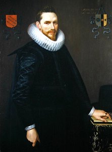 Portrait of Adriaen de Kies van Wiessen by Cornelis van der Voort
