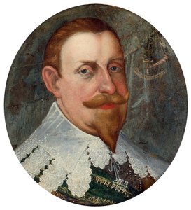 Gustavus Adolphus (1594-1632), known as The Great or The Lion of the North, King of Sweden - Painting by Cornelius Arendtz (1590-1655) by Cornelius Arendtz