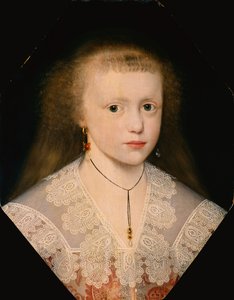 Portrait of a Young Girl by Cornelius I (attr.to) Johnson