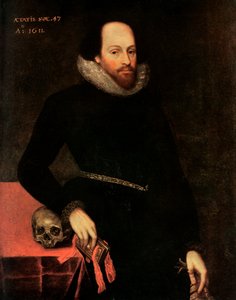 The Ashbourne Portrait of Shakespeare, 16th Century by Cornelius Ketel