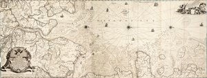 Chart of the North Sea by Cornelius Martin Wohlers