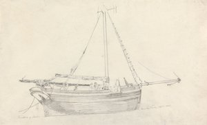 Fishing Vessel "Providence" of Scarborough by Cornelius Varley