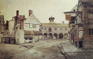 Market Place, Hereford, 1803 by Cornelius Varley