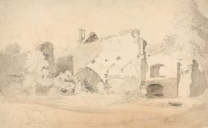 Raglan Castle by Cornelius Varley