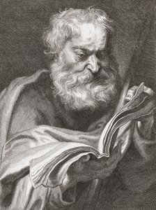 Thomas the Apostle, Doubting Thomas, Portrait by Cornelius van Caukercken