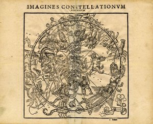 Northern Celestial Planisphere by Coronensis & Petri Heinrich Honter