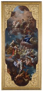 St. Helena and the Emperor Constantine Presented to the Holy Trinity by the Virgin Mary by Corrado Giaquinto
