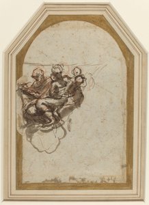 Saint Matthew and Saint Jerome (verso) by Correggio