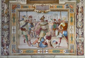 Battle Scene, from the Deeds of Godfrey of Bouillon at the Capture of Jerusalem