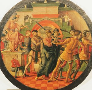 Altarpiece of St Maurelio, scene condemnation of St Mauritius