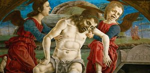 The Body of Christ, Surrounded by Angels by Cosimo Tura