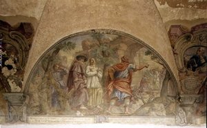 St. Dominic Converting a Heretic (lunette) by Cosimo Ulivelli