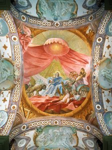 Monastery Saint Emmeran: Ceiling Fresco in the Library, King Solomon