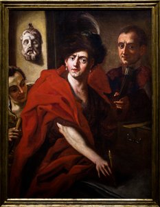 Self-portrait with his brothers