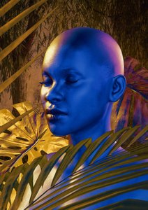Exotic Blue Portrait by CosmoZach