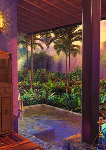 Lush Tropical Veranda