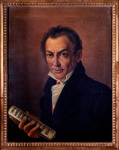 Portrait of Nicola Antonio Zingarelli, Italian composer and organist by Costanzo Angelini