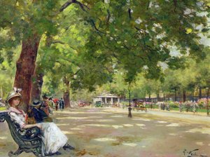 Hyde Park, London by Count Girolamo Pieri Nerli