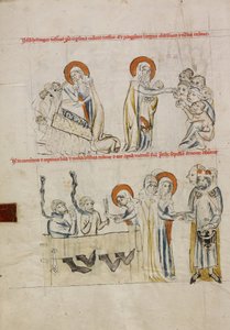 Hedwig Caring for the Sick; Hedwig Caring for Prisoners by Court workshop of Duke Ludwig I of Liegnitz and Brieg