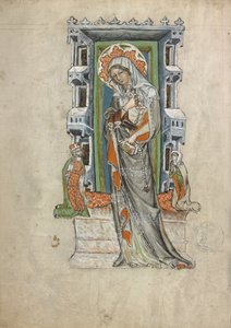 Saint Hedwig of Silesia with Duke Ludwig of Legnica and Brieg and Duchess Agnes by Court workshop of Duke Ludwig I of Liegnitz and Brieg