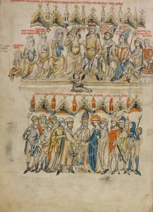The Family of Berthold VI; The Marriage of Hedwig and Heinrich by Court workshop of Duke Ludwig I of Liegnitz and Brieg