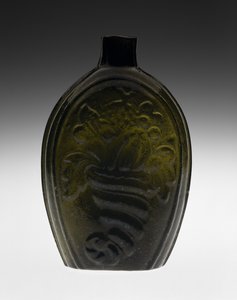 Figured Flask by Coventry Glass Works