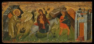 The Flight into Egypt by Cretan School