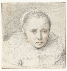 Portrait of a Young Woman by Crispijn van de Passe (I) (attributed to)