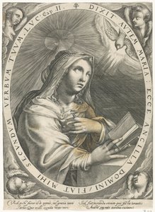 Annunciation (Virgin Mary) by Crispijn van de Passe (I)