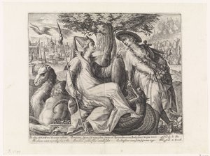 Asia (The Four Continents) by Crispijn van de Passe (I)