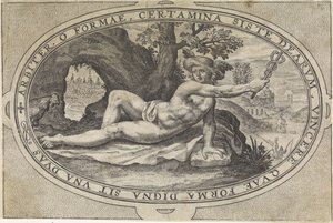 Mercury (Gods and Goddesses Involved in the Judgment of Paris) by Crispijn van de Passe (I)