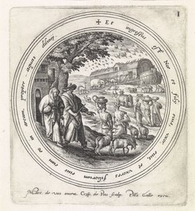Noah Boards the Ark with His Family and Animals History of Noah (series title) by Crispijn van de Passe (I)