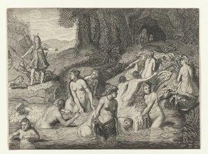 Diana Transforms Actaeon into a Stag by Crispijn van de Passe (II)