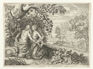 Harmonia and Cadmus (Metamorphoses of Ovid) by Crispijn van de Passe (II)