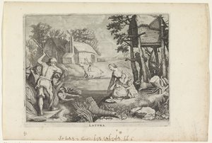 Leto (Latona) Turns the Lycians into Frogs (Metamorphoses of Ovid)