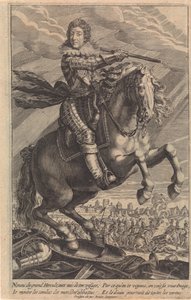 Portrait of Louis XIII on Horseback by Crispijn van de Passe (II)