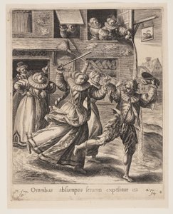 The Son Chased out of the Brothel, from The Parable of the Prodigal Son by Crispijn van de Passe I