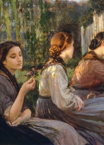 Confidences (detail) by Cristiano Banti