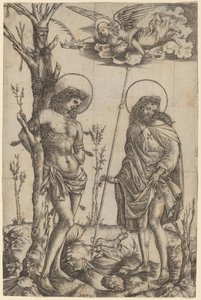 Saint Sebastian and Saint Roch by Cristofano Robetta