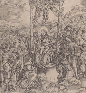 Adoration of the Magi, 1500-10 by Cristofano di Michele Martini