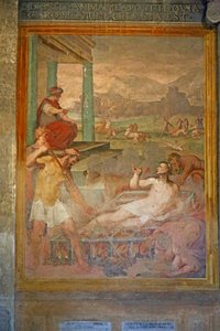 Martyrdom, possibly of St Lawrence